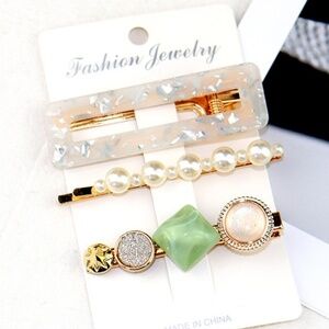 *CAOIMHE* 3-Pc Assorted Fashion Hair Clip Set